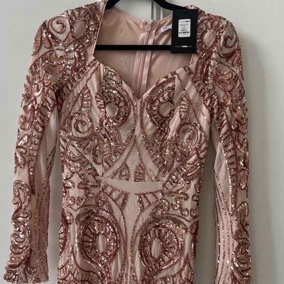 COPY - Queen Vibes Sequin Mermaid Gown - Rose Gold - Picture 2 of 5